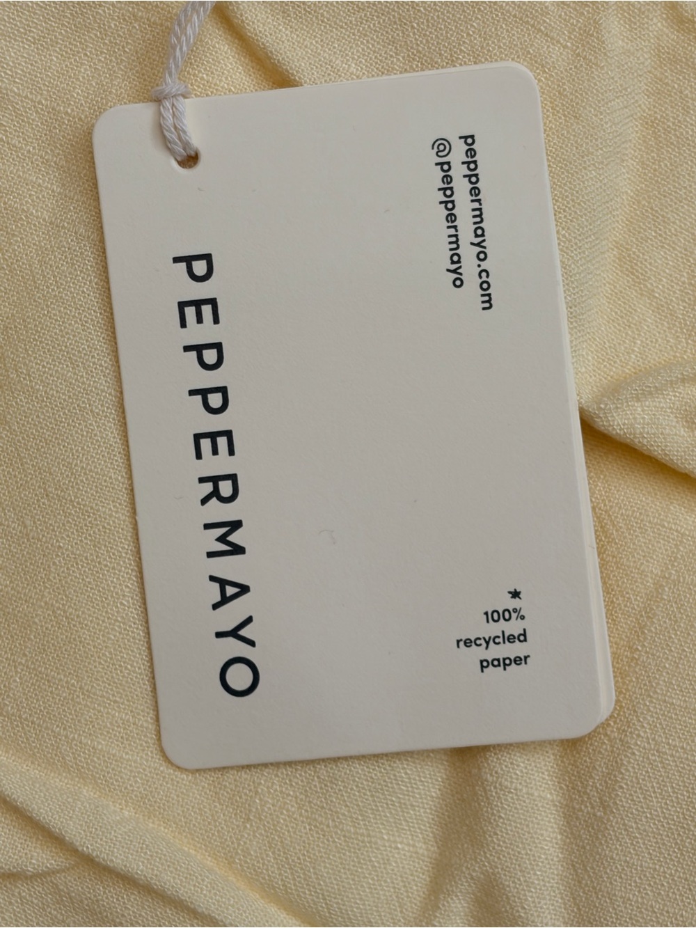 Peppermayo Marissa Linen One Shoulder Top - Yellow 0 - Picture 3 of 14